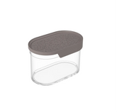 Biesse Plastic Oval Food Storage and Preserving with Brown lid 0.750L-Elmarket-homeappliances